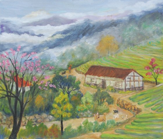 40-茶園春意